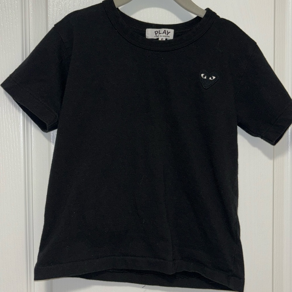 Comme Des Garcons Play Heart T Shirt Black tshirt tee kids